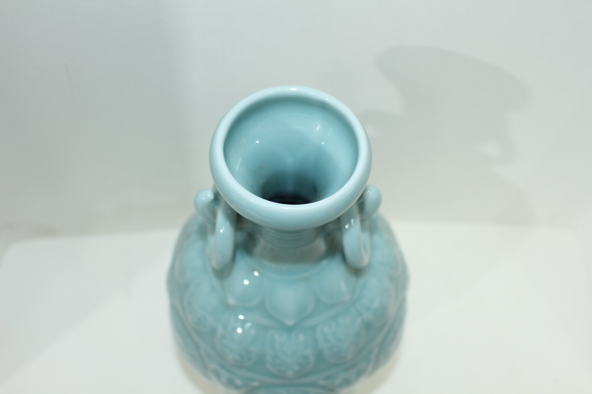 청자 양각비익조문 이귀 대호