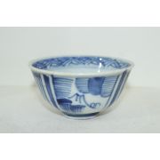 100년이상된 청화백자 화문 자완