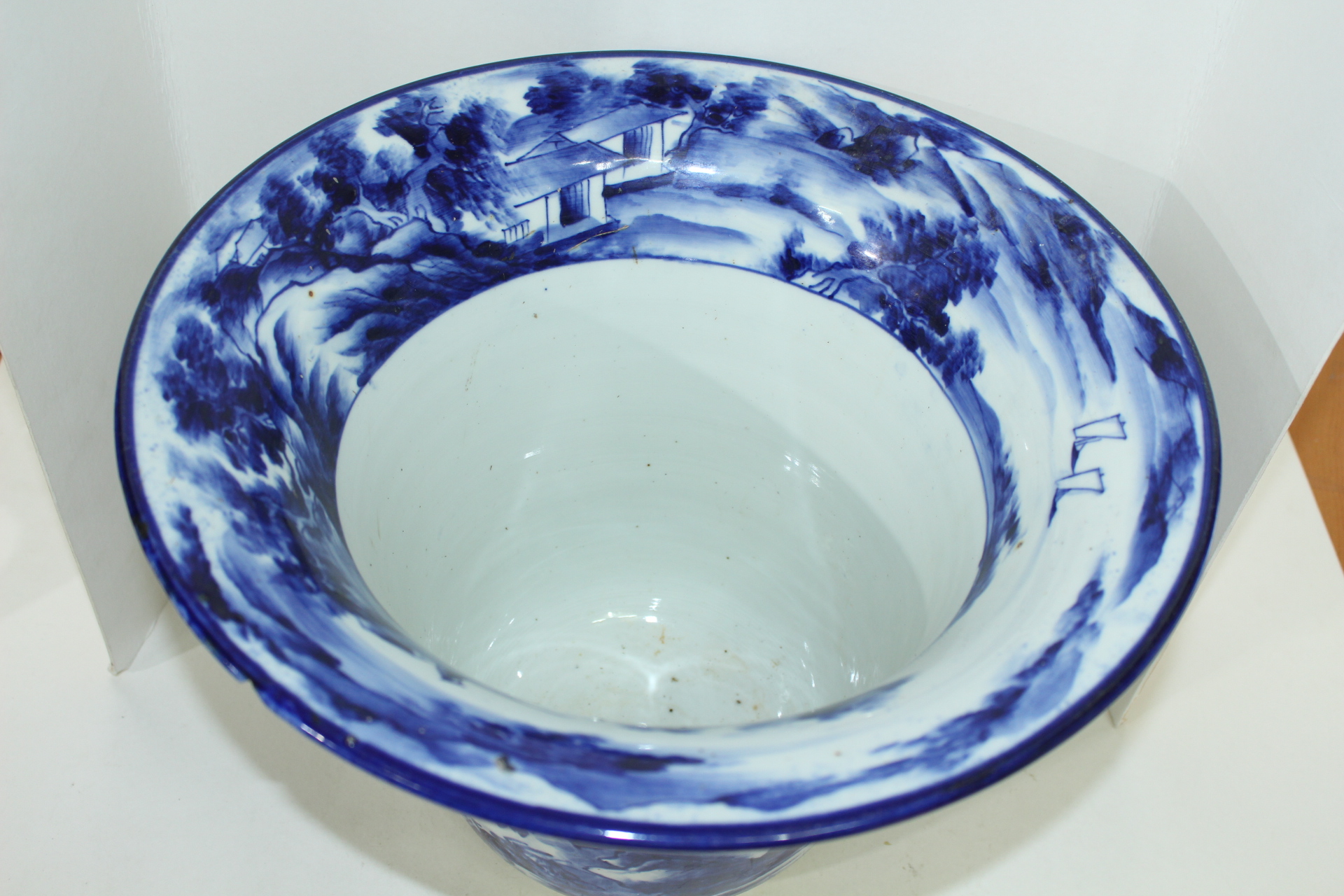 에도시기 양촌고이마리 청화백자 산수문 대호