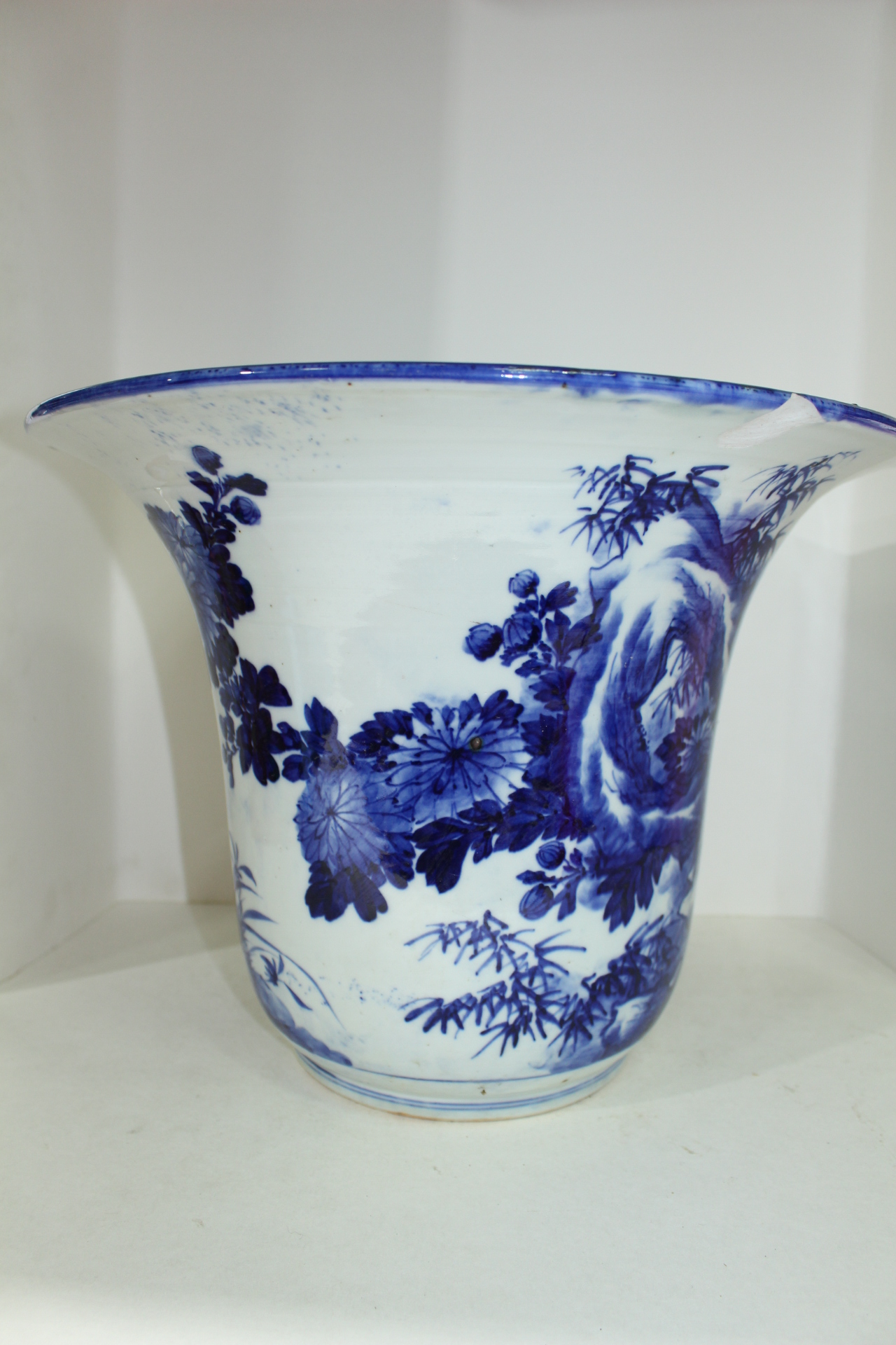 에도시기 양촌고이마리 청화백자 산수문 대호