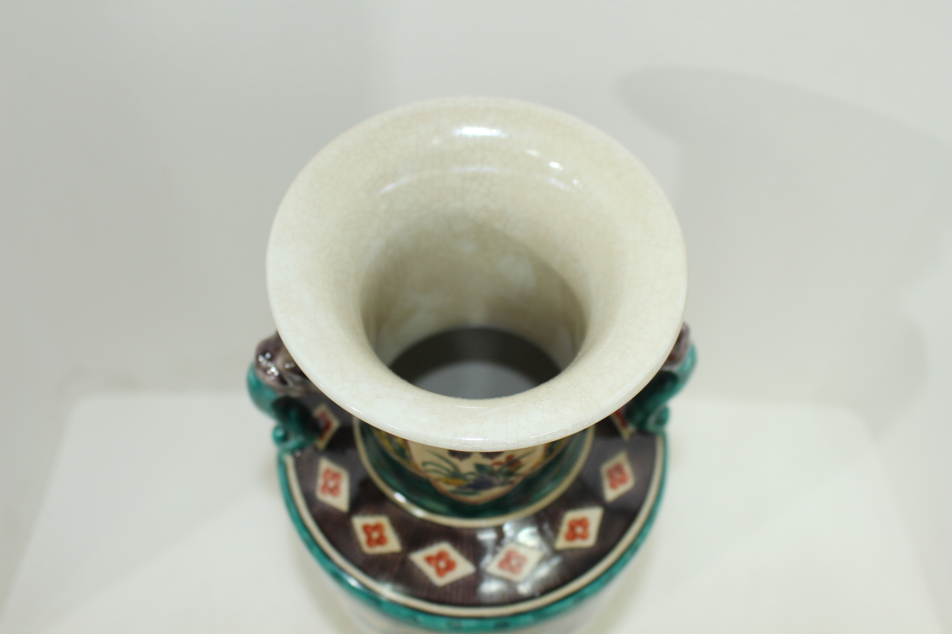 연대좋은 고구다니(古九谷) 분청자진사화문 이귀대호