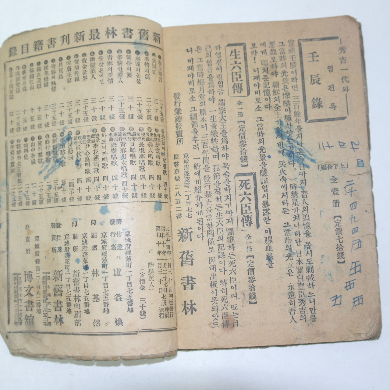 1935년 신구서림 단발미인