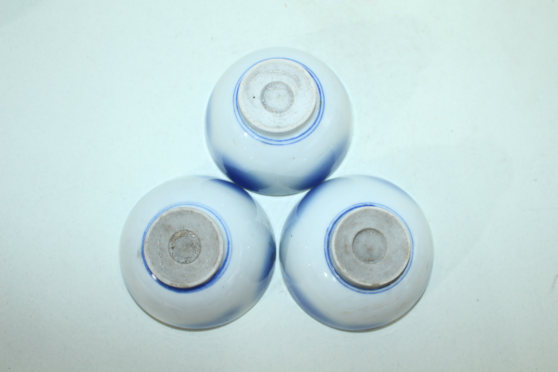 연대가좋은 청화백자 잔 3점