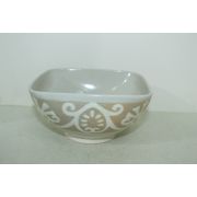 분청자 백채화문 사각퇴수기