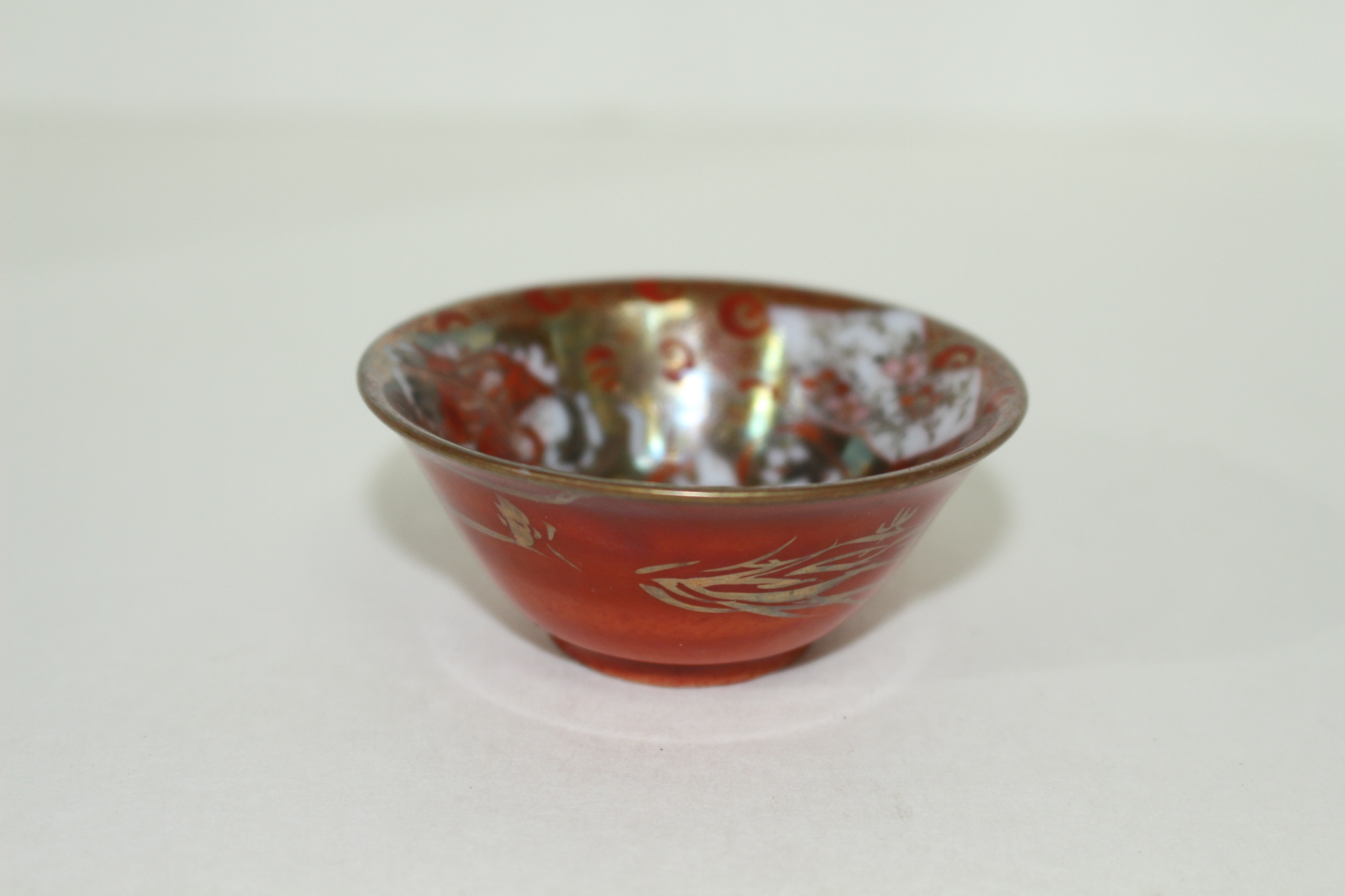 100년이상된 고구다니 진사금채도인문 잔