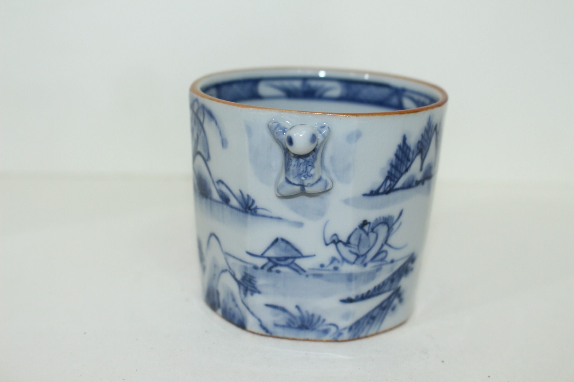 이마리 청화백자 동자 잔