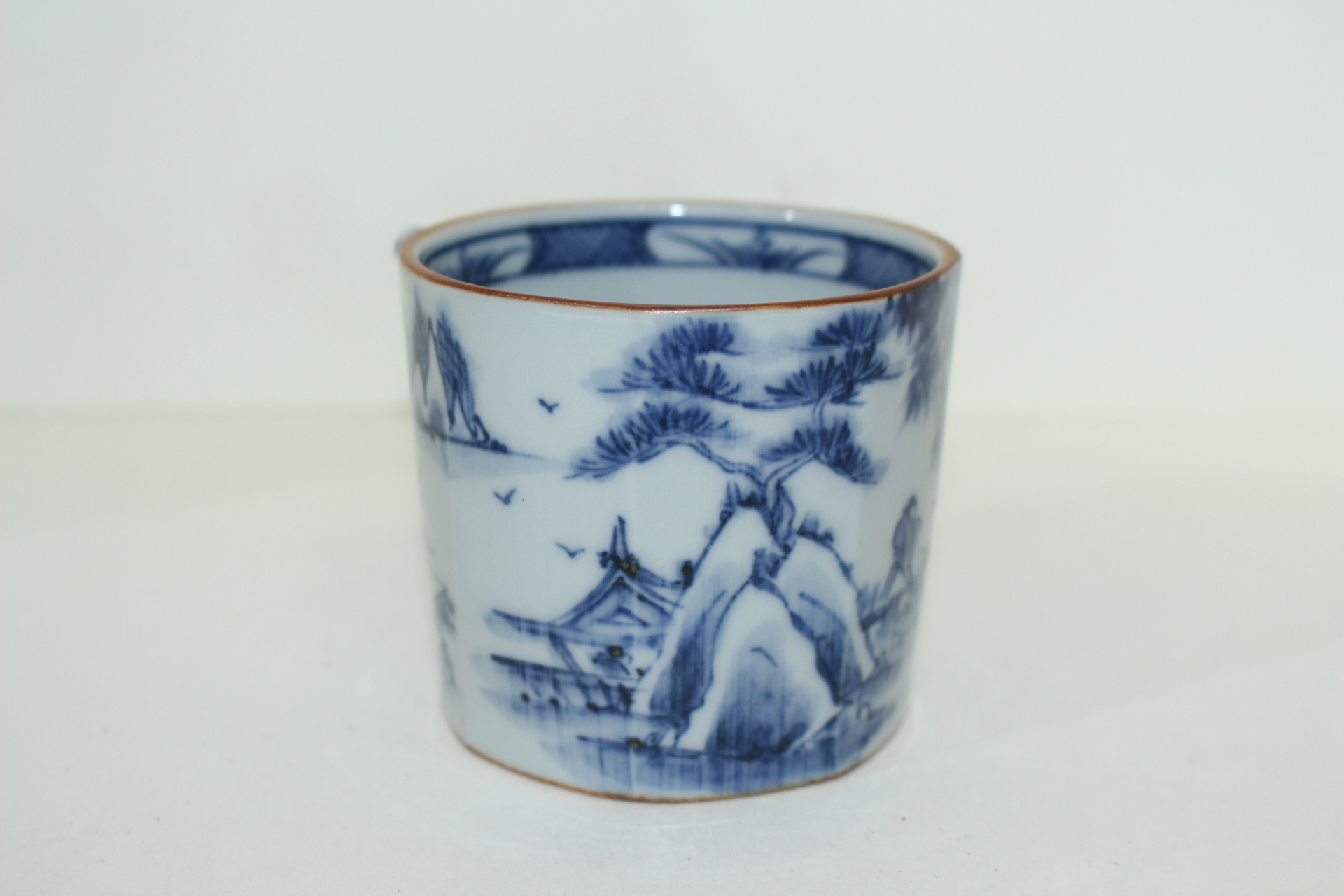 이마리 청화백자 동자 잔