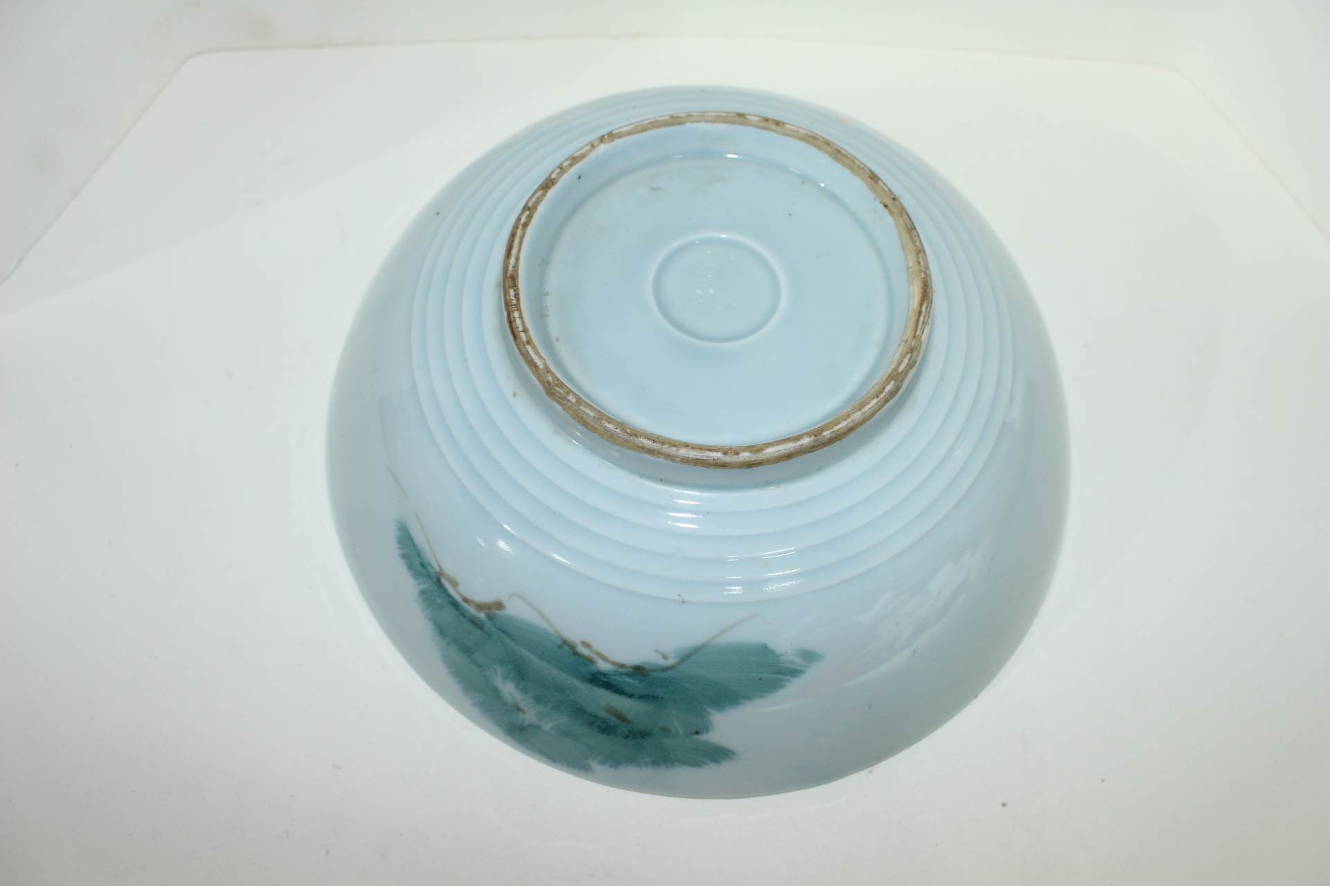 100년이상된 청화백자 노송학문 대완