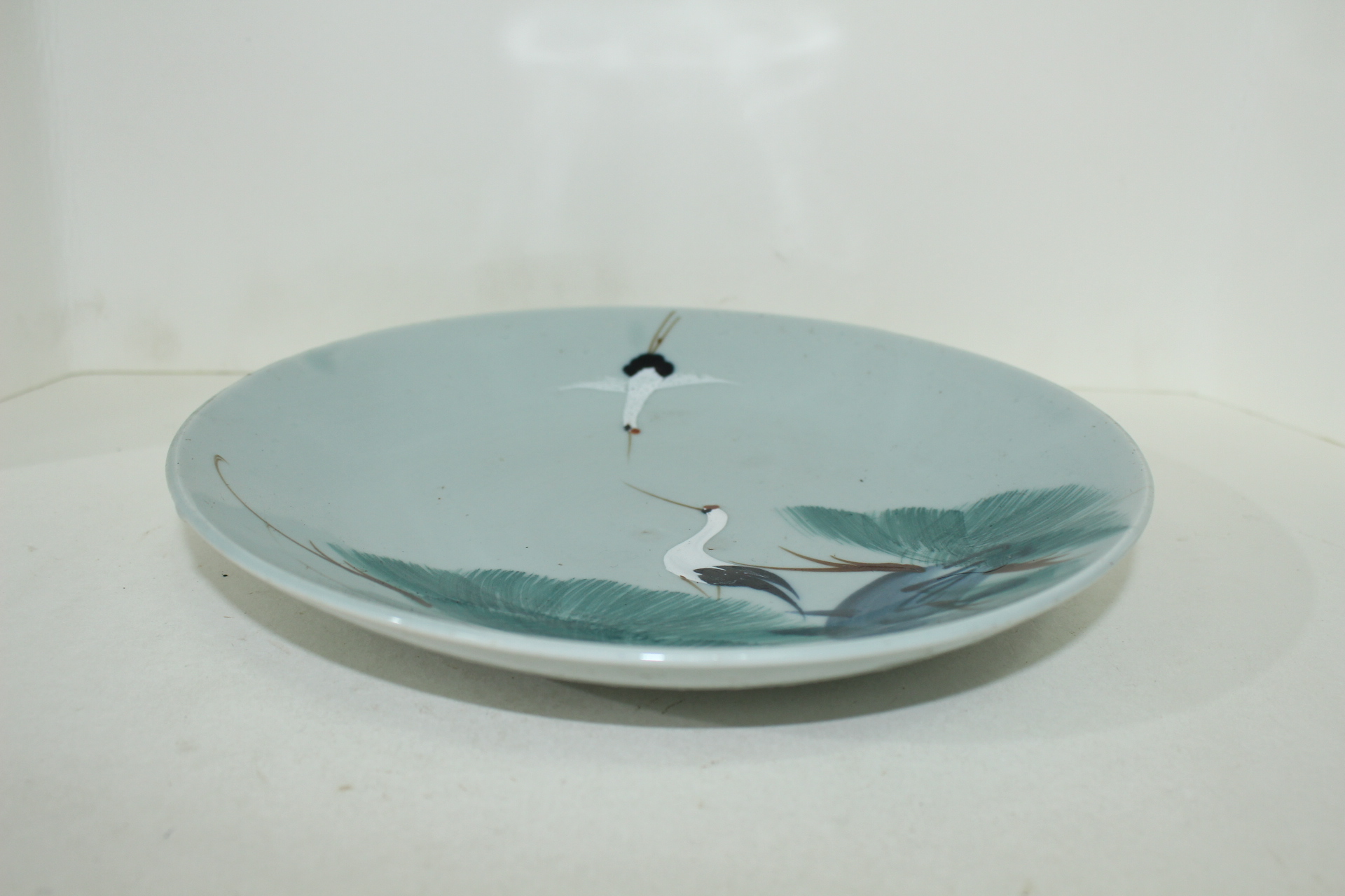 100년이상된 청화백자 노송학문 대완