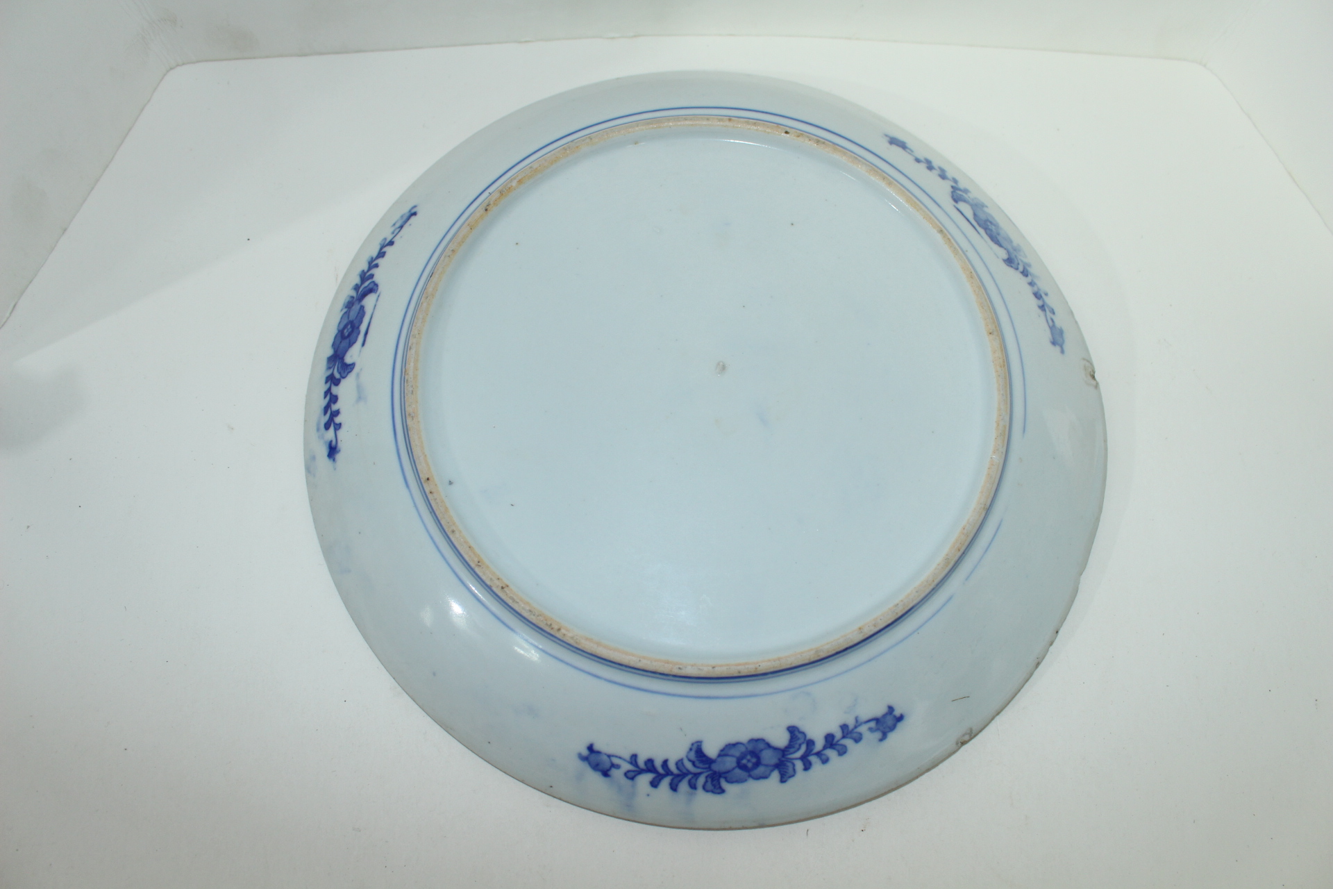 연대가좋은 청화백자 화문 대완