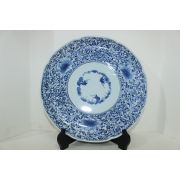 이마리 청화백자당초화문 화형대완