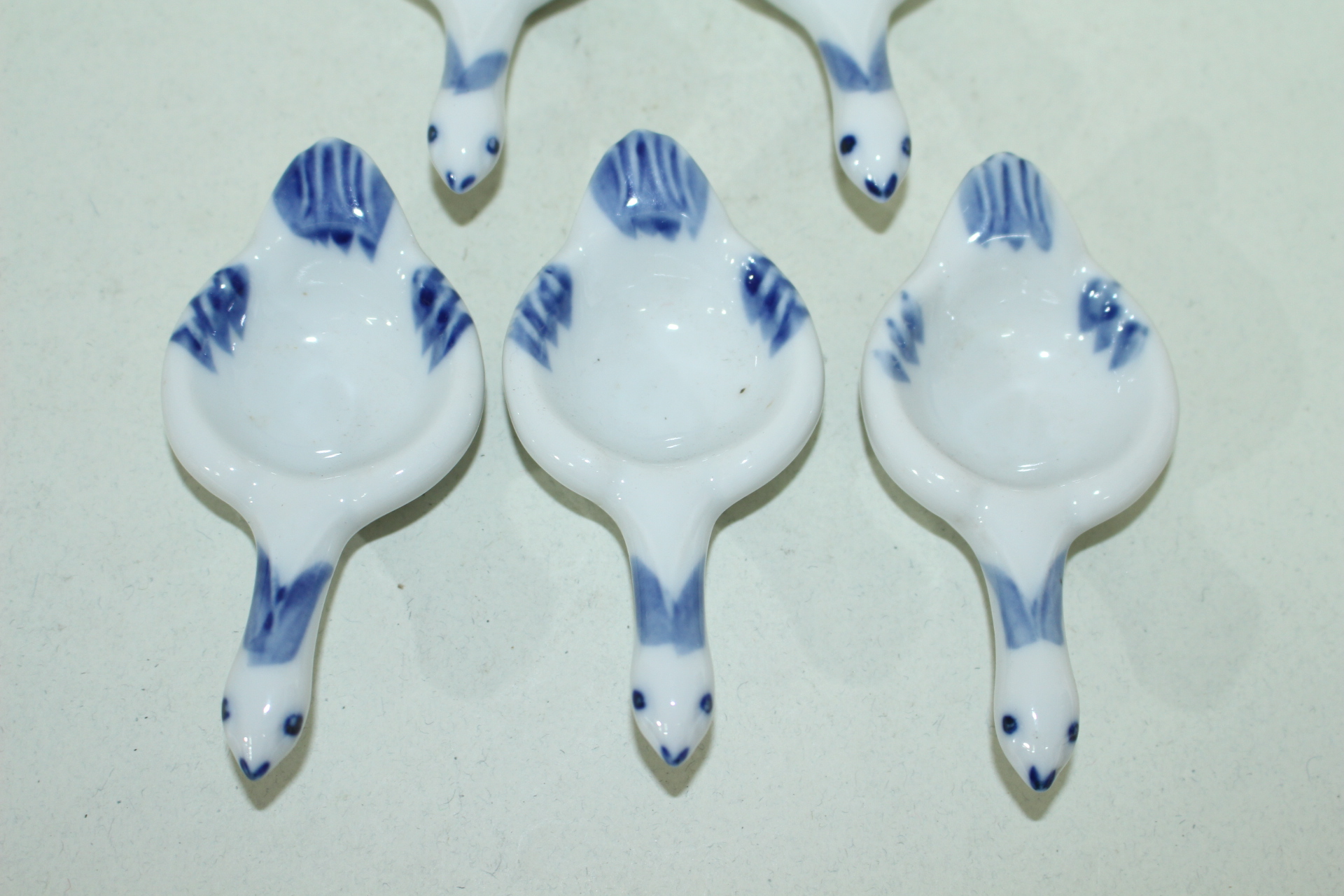 청화백자 오리모양 완 5점셋트