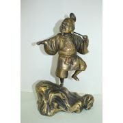 묵직한 청동브론즈 복신 조각상