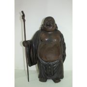 묵직한 무쇠로된 포대화상 조각상