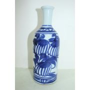 연대가좋은 청화백자 화문 주병