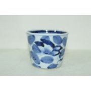 이마리 청화백자 화문 통잔