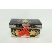 나무에 금채화문된 소형장식함