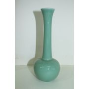 청자 목긴 한송이 화병