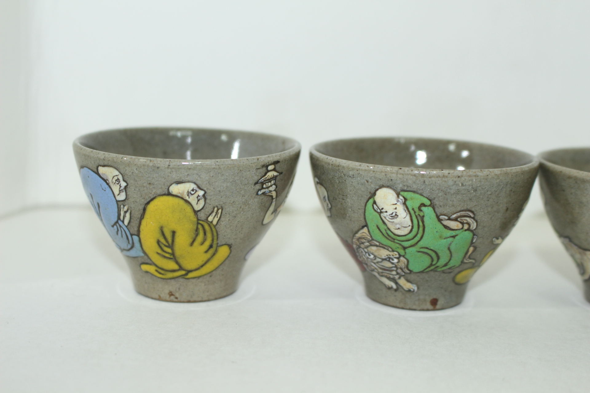 연대가좋은 청자 나한 잔 5점셋트