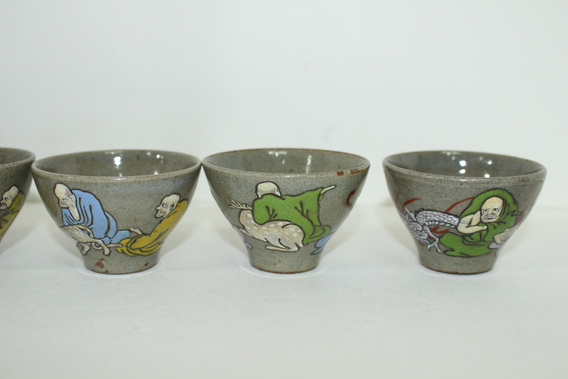 연대가좋은 청자 나한 잔 5점셋트