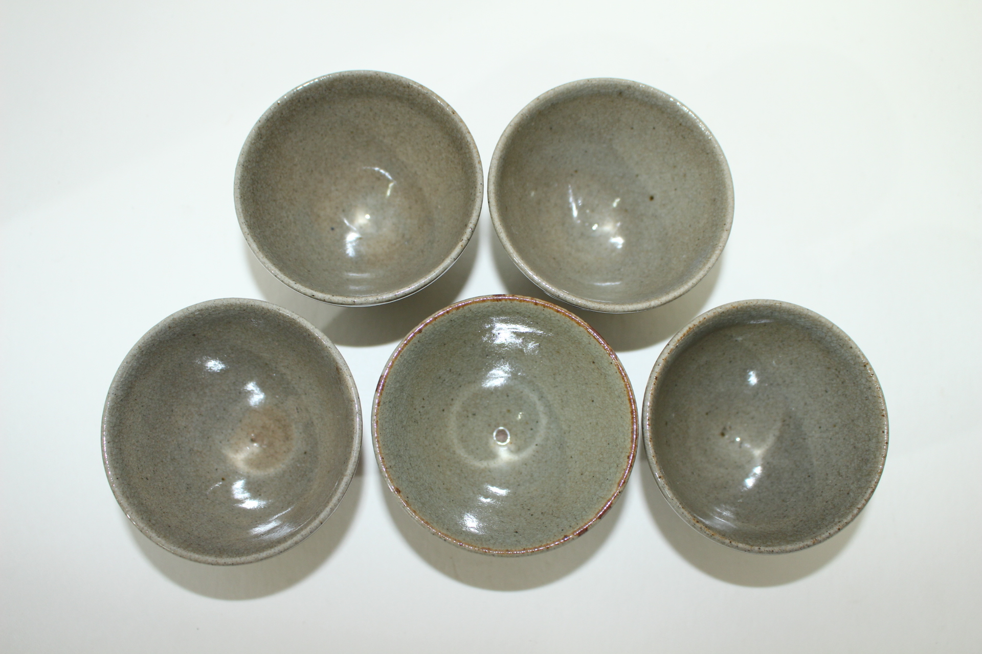 연대가좋은 청자 나한 잔 5점셋트