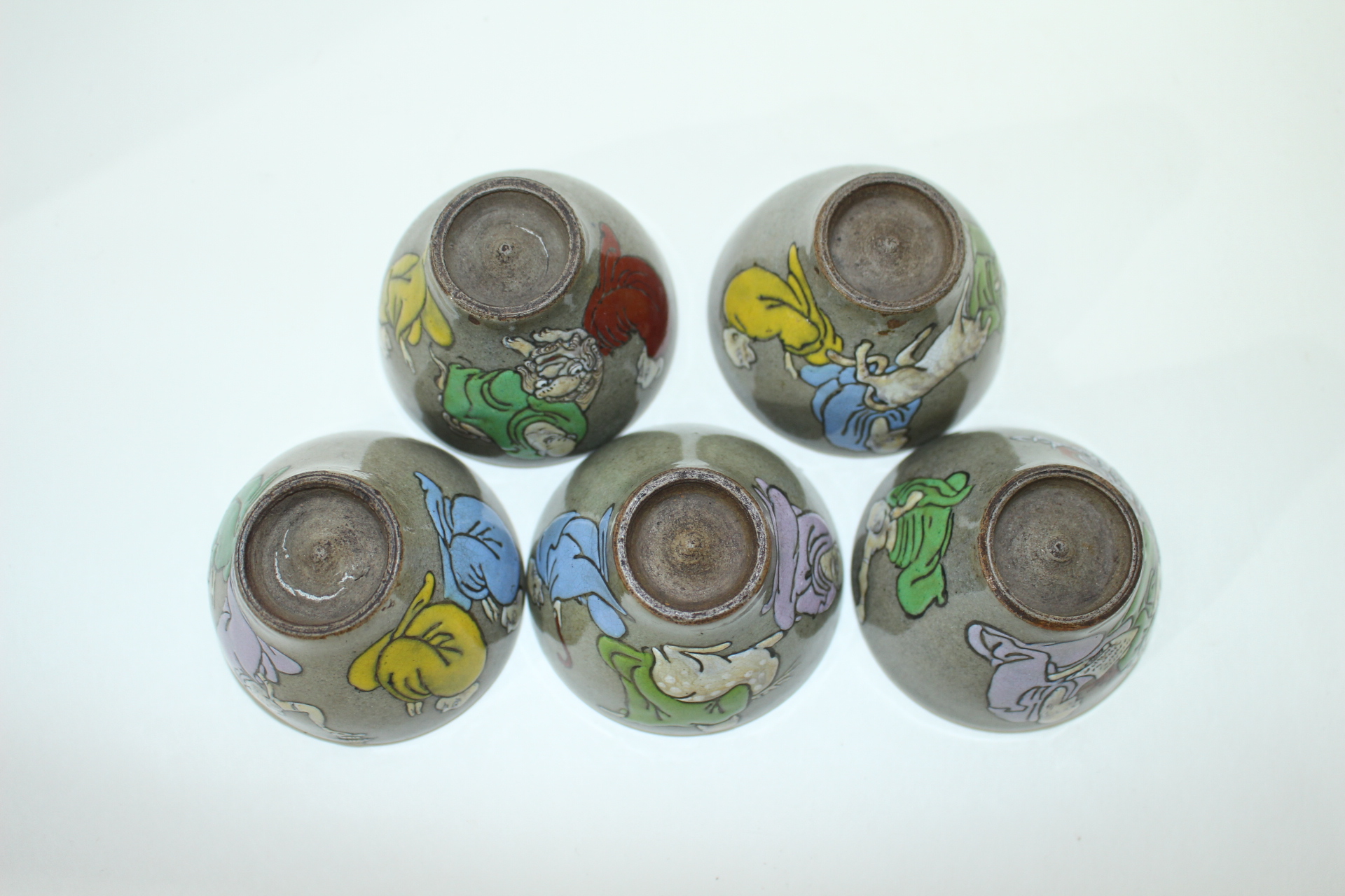 연대가좋은 청자 나한 잔 5점셋트