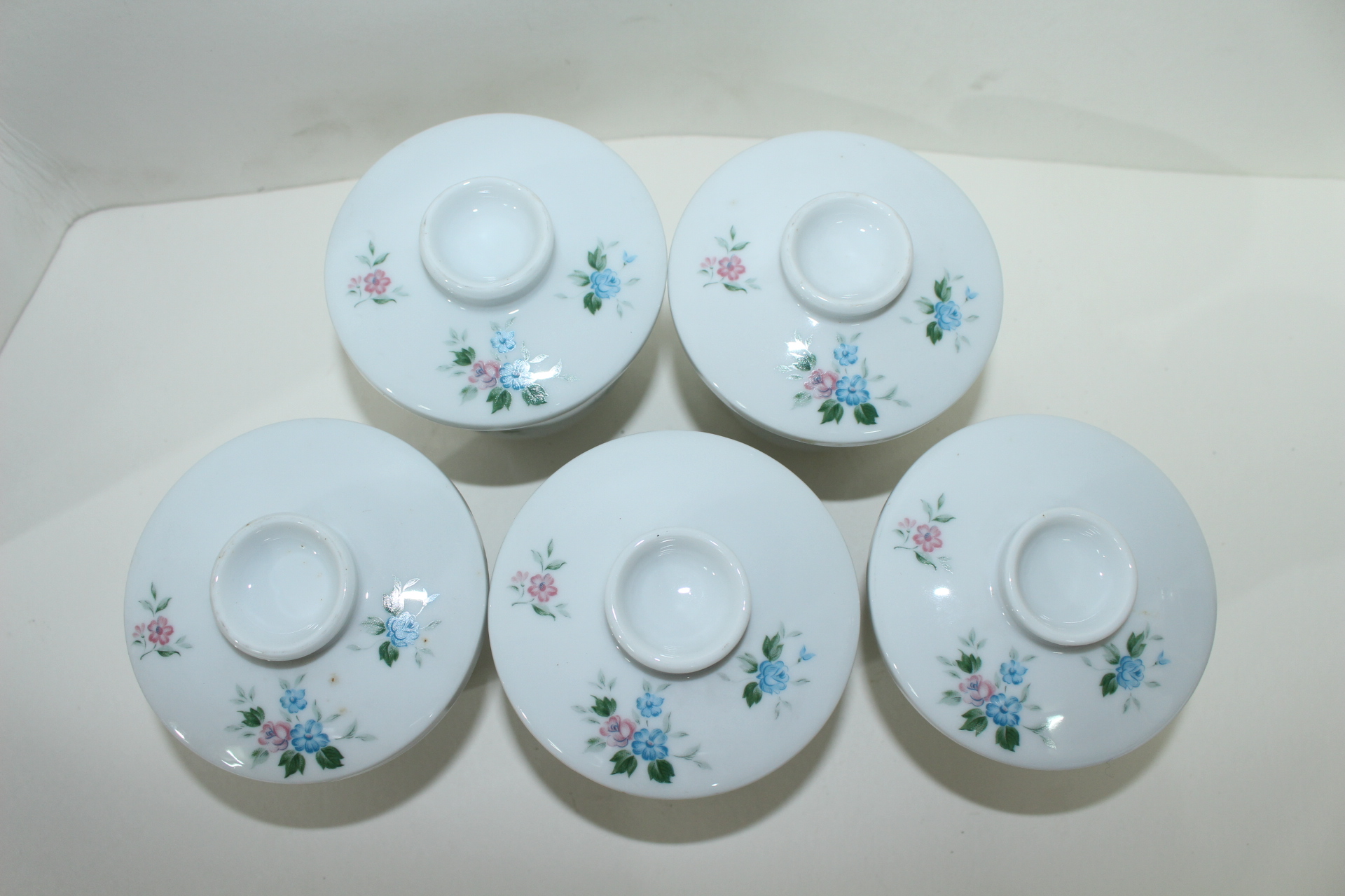 노리다케 장미화문 두껑있는 잔 5점셋트