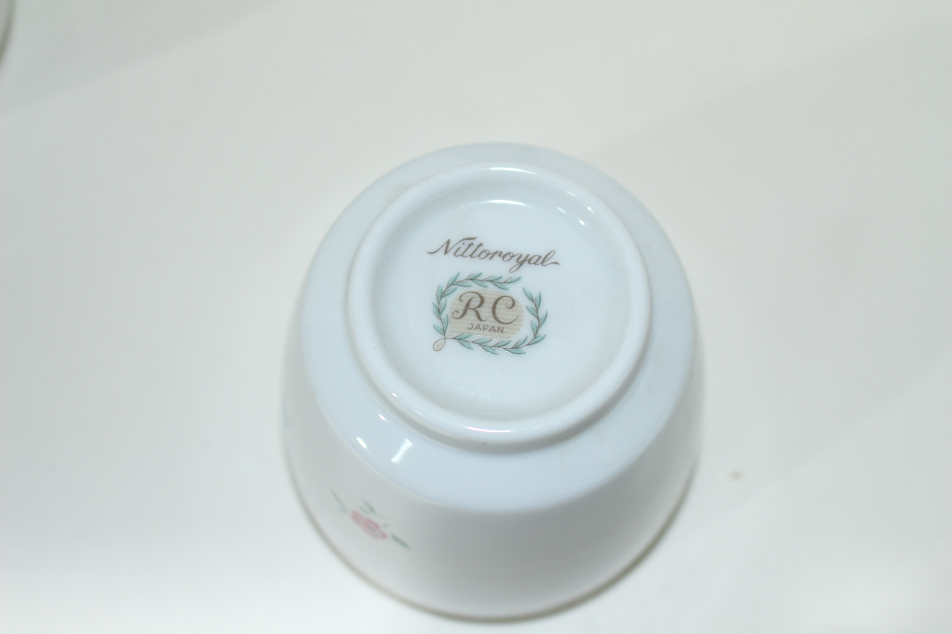 노리다케 장미화문 두껑있는 잔 5점셋트