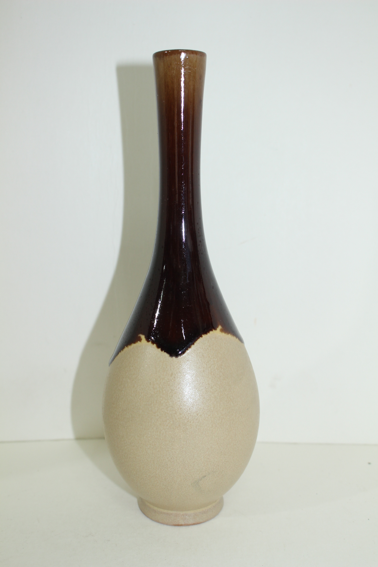 흑유청자 한송이 화병