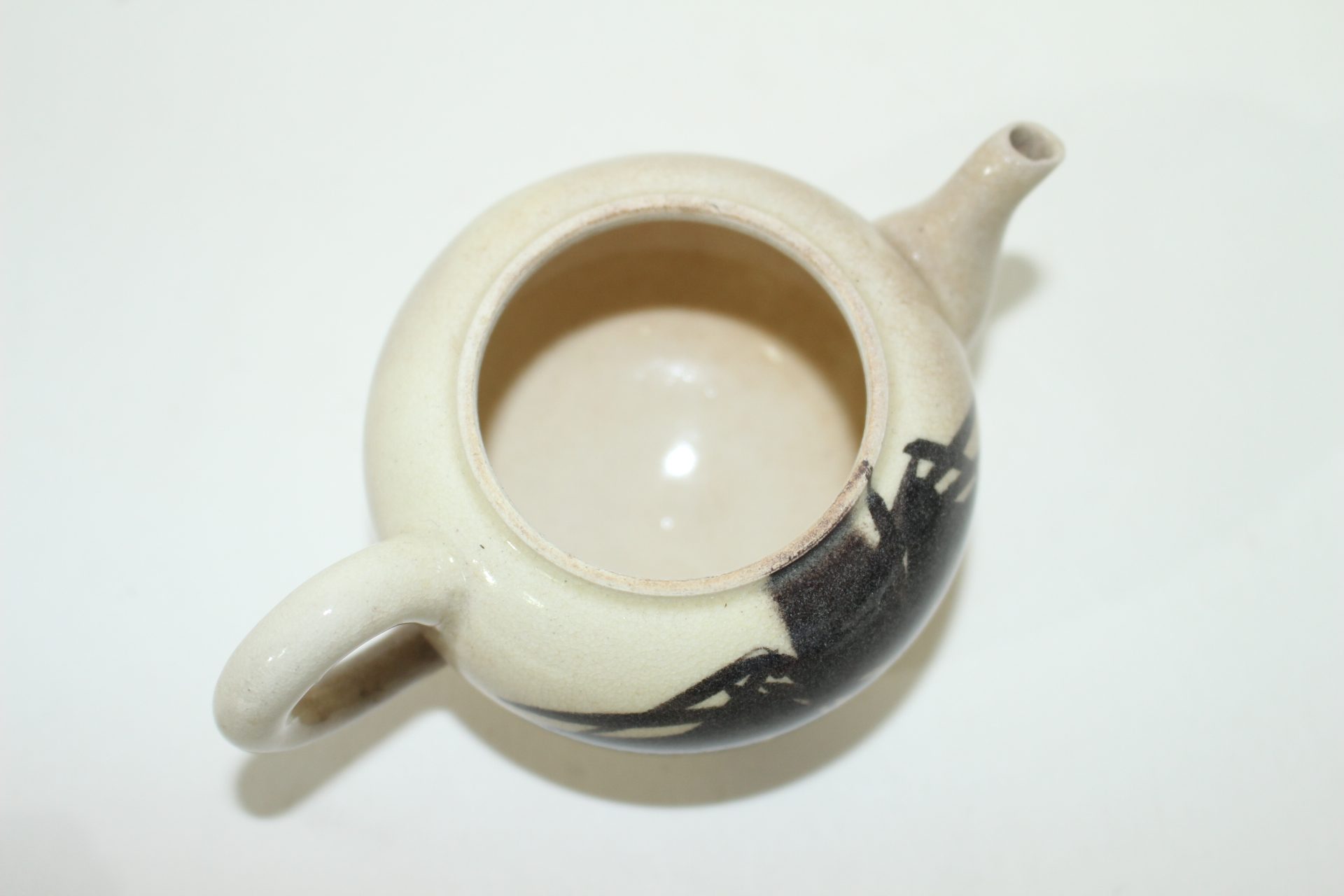 골동 분청자 미산(美山) 철화죽문 다관