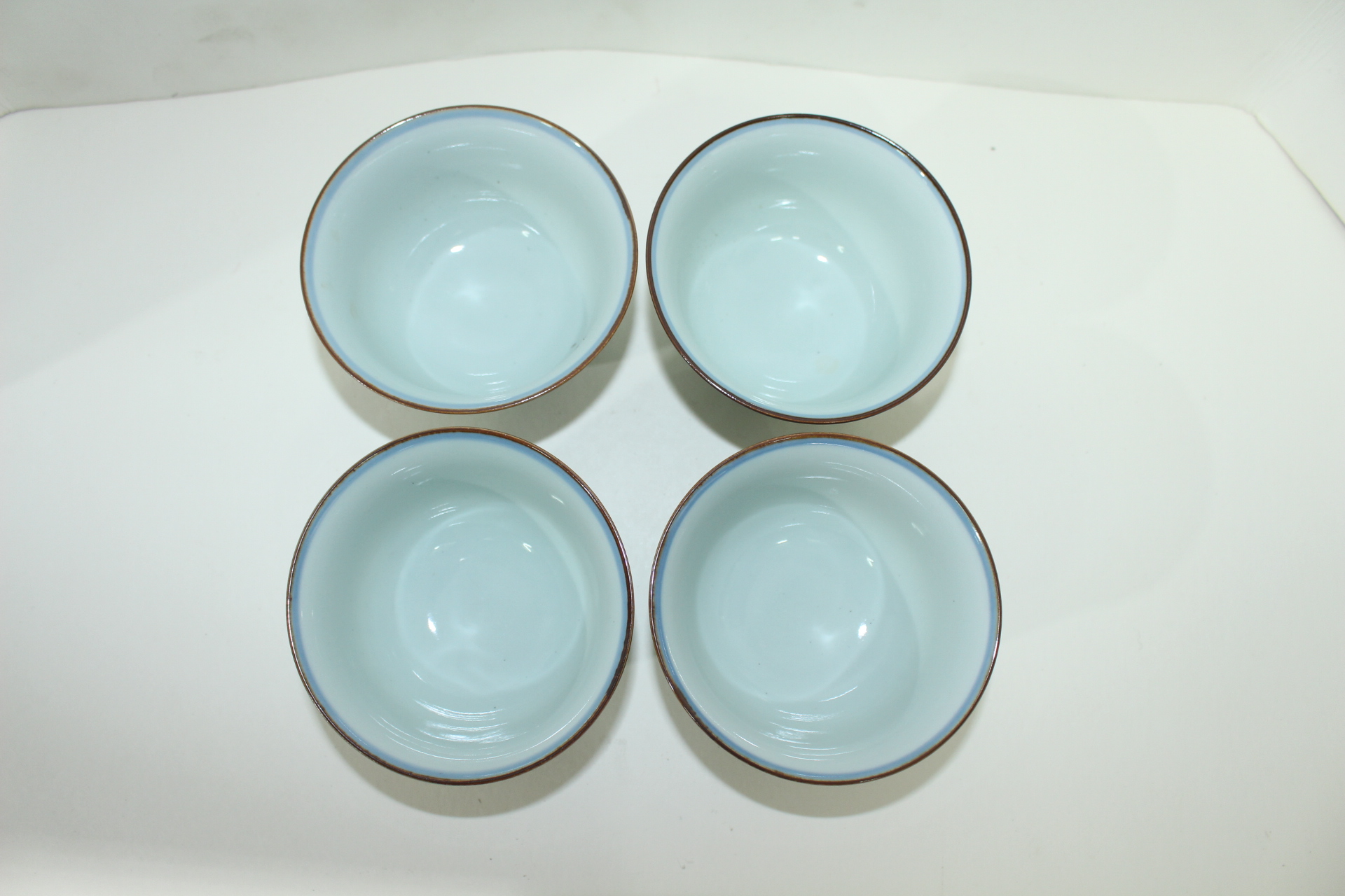 이마리 청화백자추상화문 잔 4점