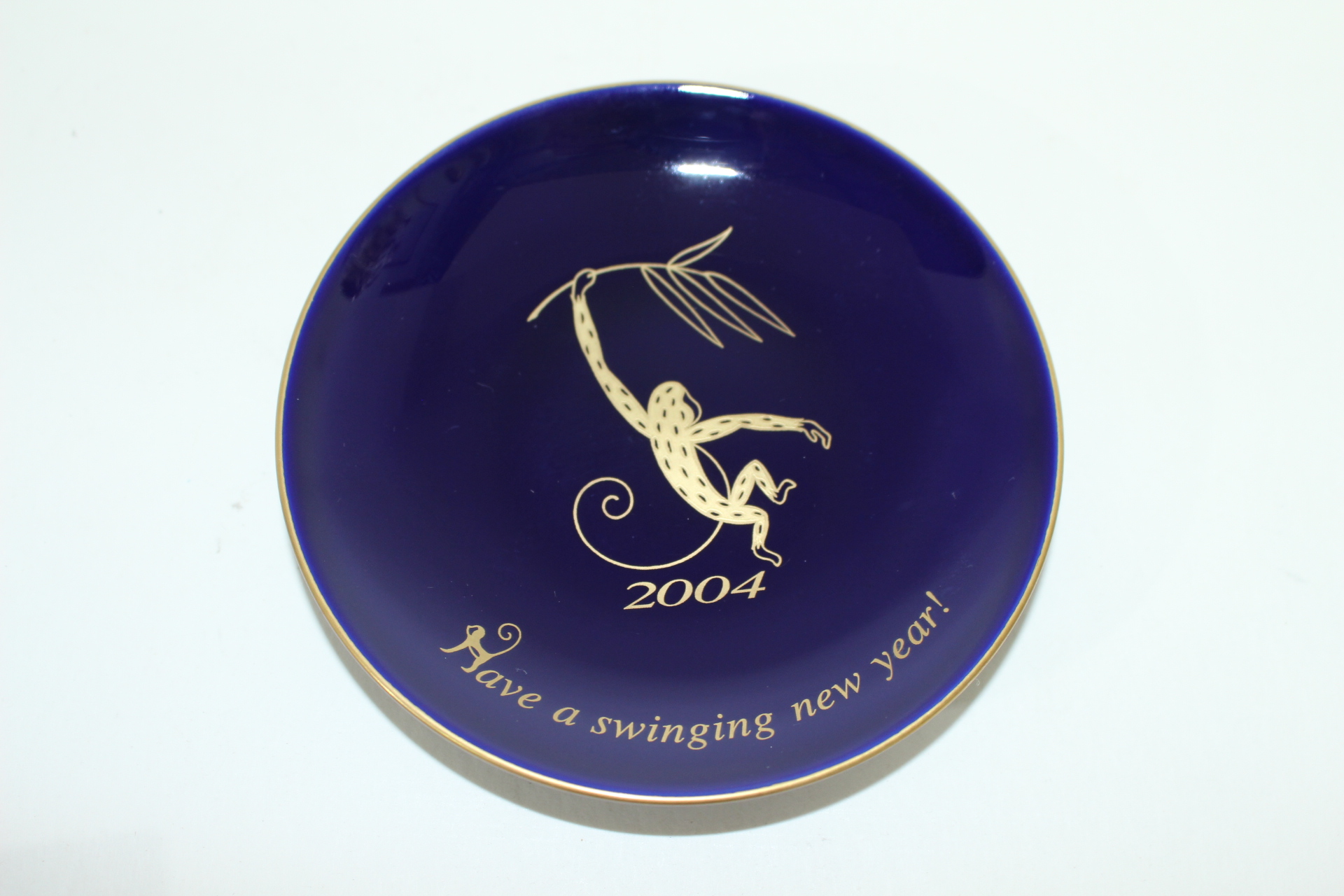 향란사(香蘭社) 청자금채 원숭이문 완