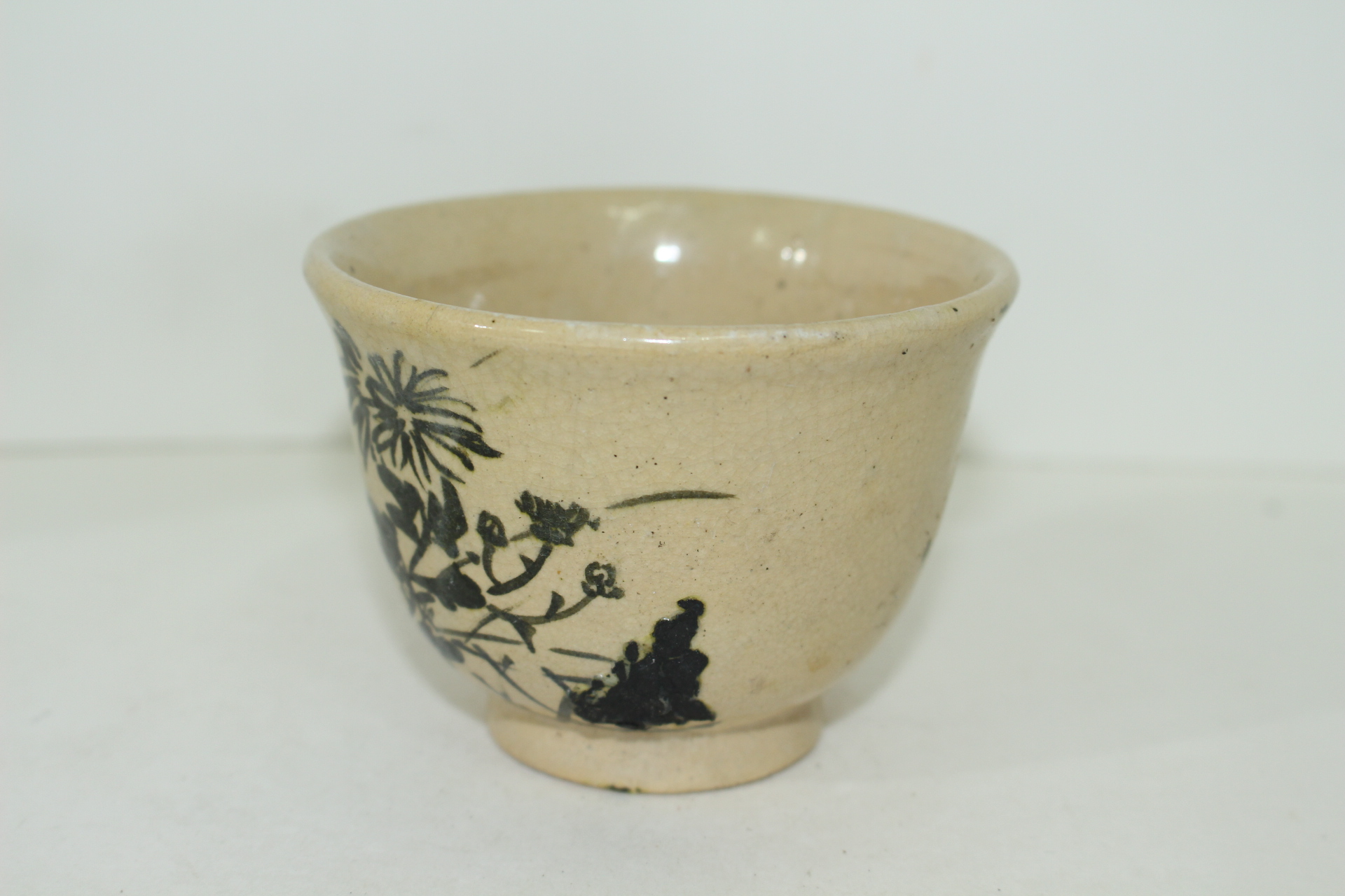 골동 태토가좋은 철화청자 시화문 잔