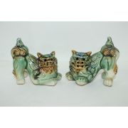 청자 해태 조각상 1쌍