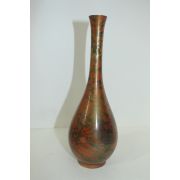 청동으로된 추상문 한송이 화병