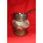 명품 청동양각화문 좌종