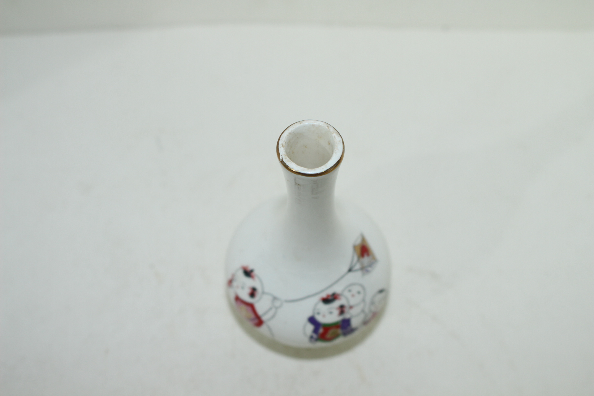 분청자 청화진사금채동자문 소호