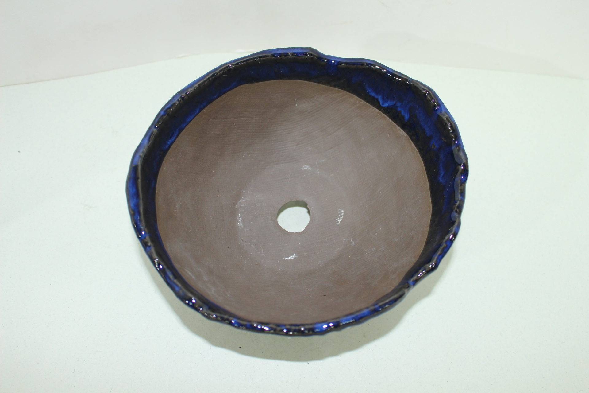 청록청자 화형 삼족화분