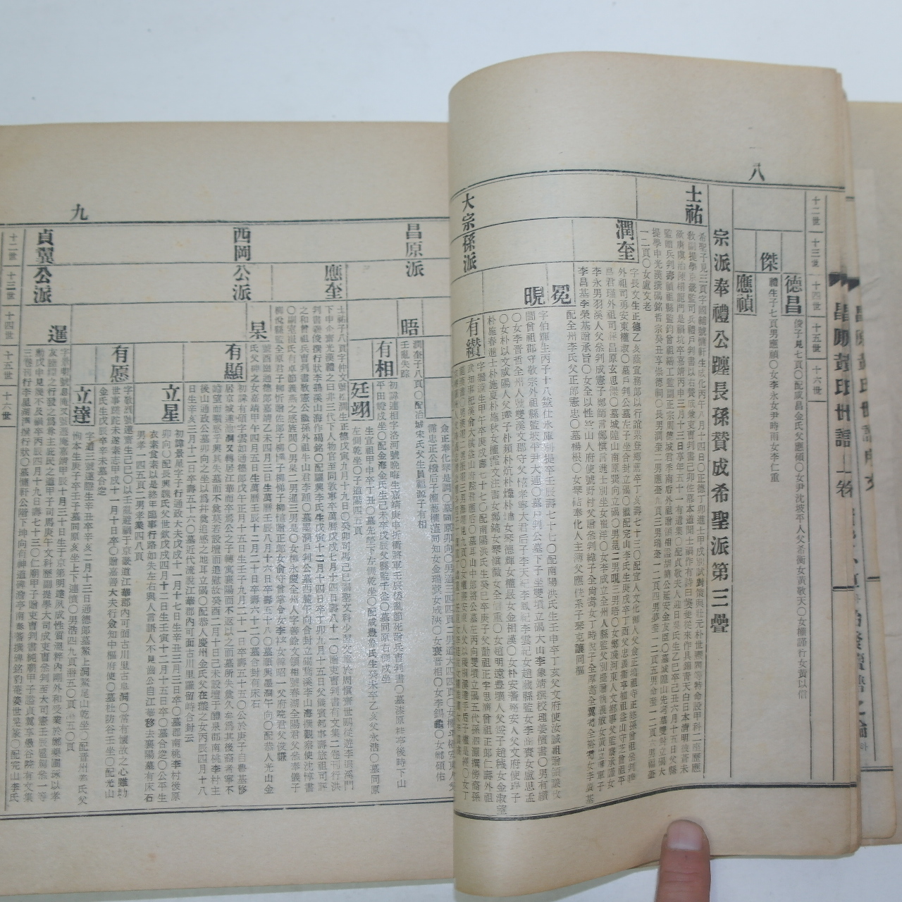 석판본 창원황씨세보(昌原黃氏世譜)상하 2책완질