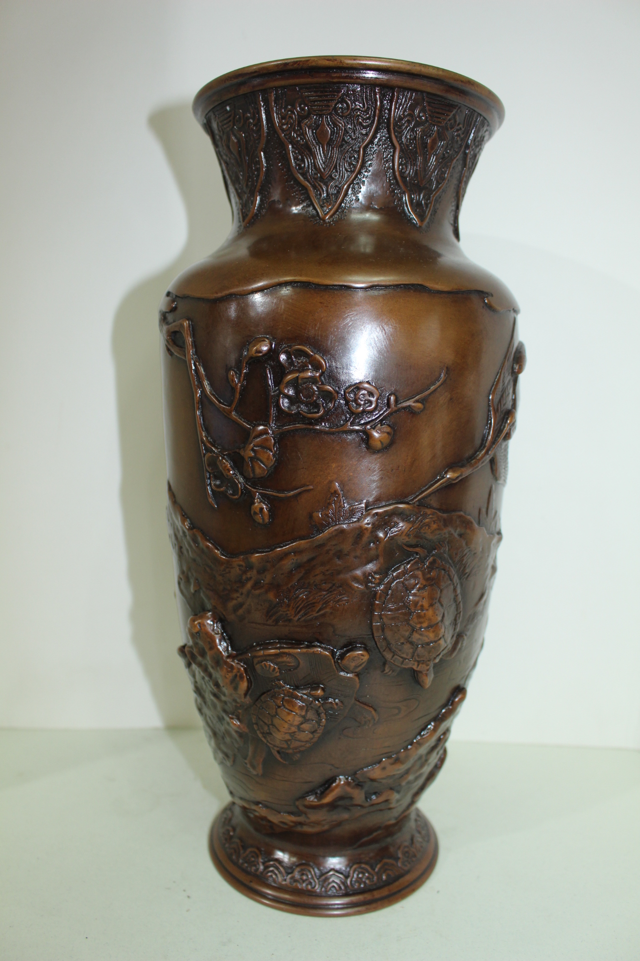 명품-청동으로된 양각 십장생문 대호