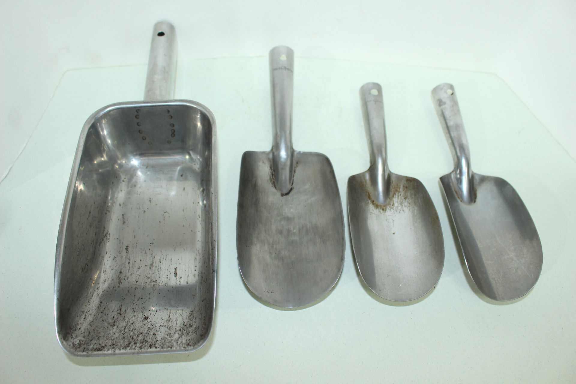 스텐레스 재질로된 커피원두용 스푼 4점