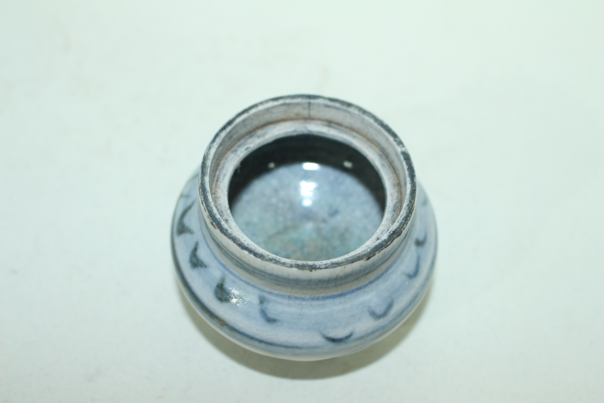 연대가좋은 청화백자 화문 합