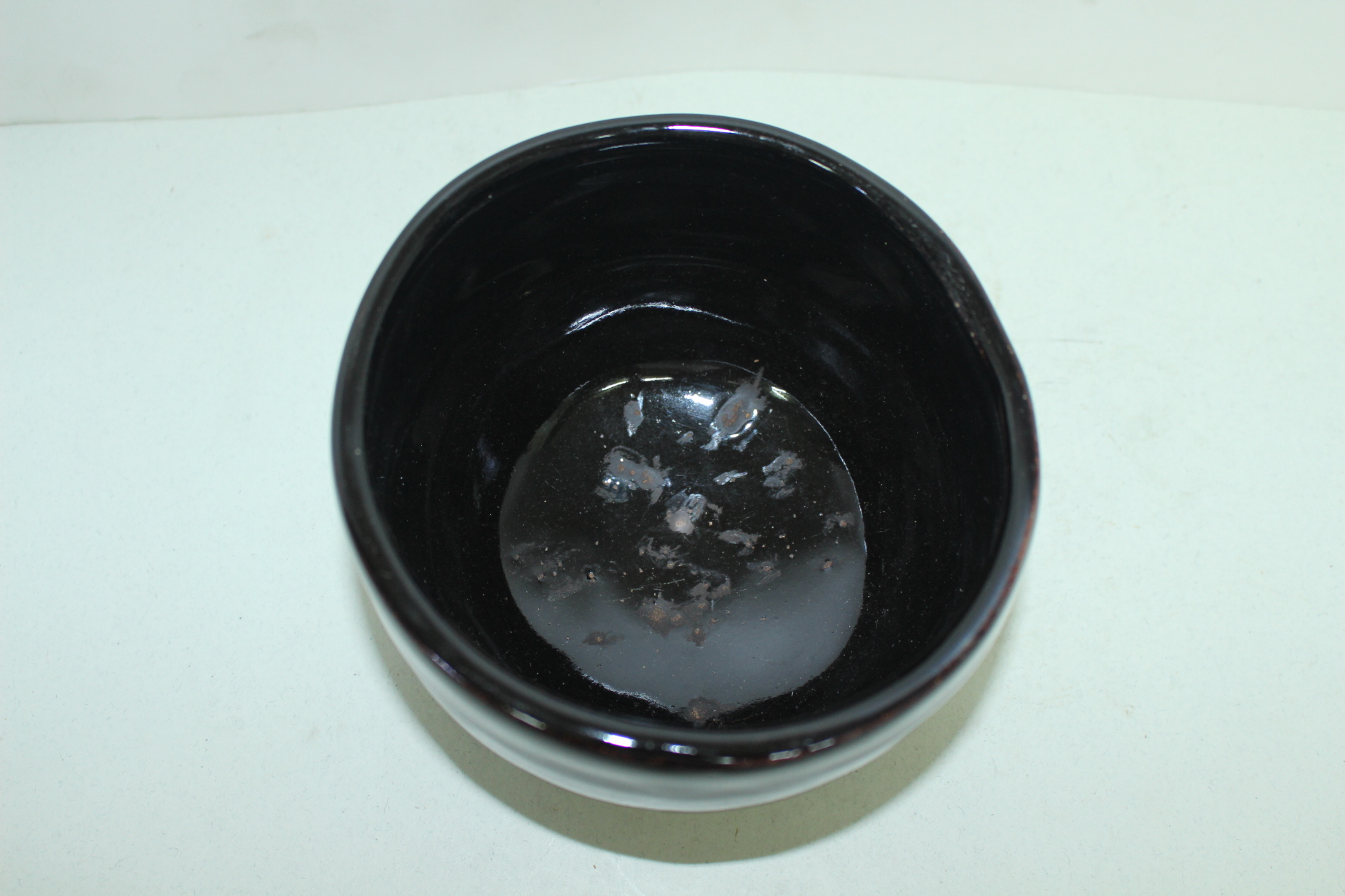 흑유청자 천목말찻잔