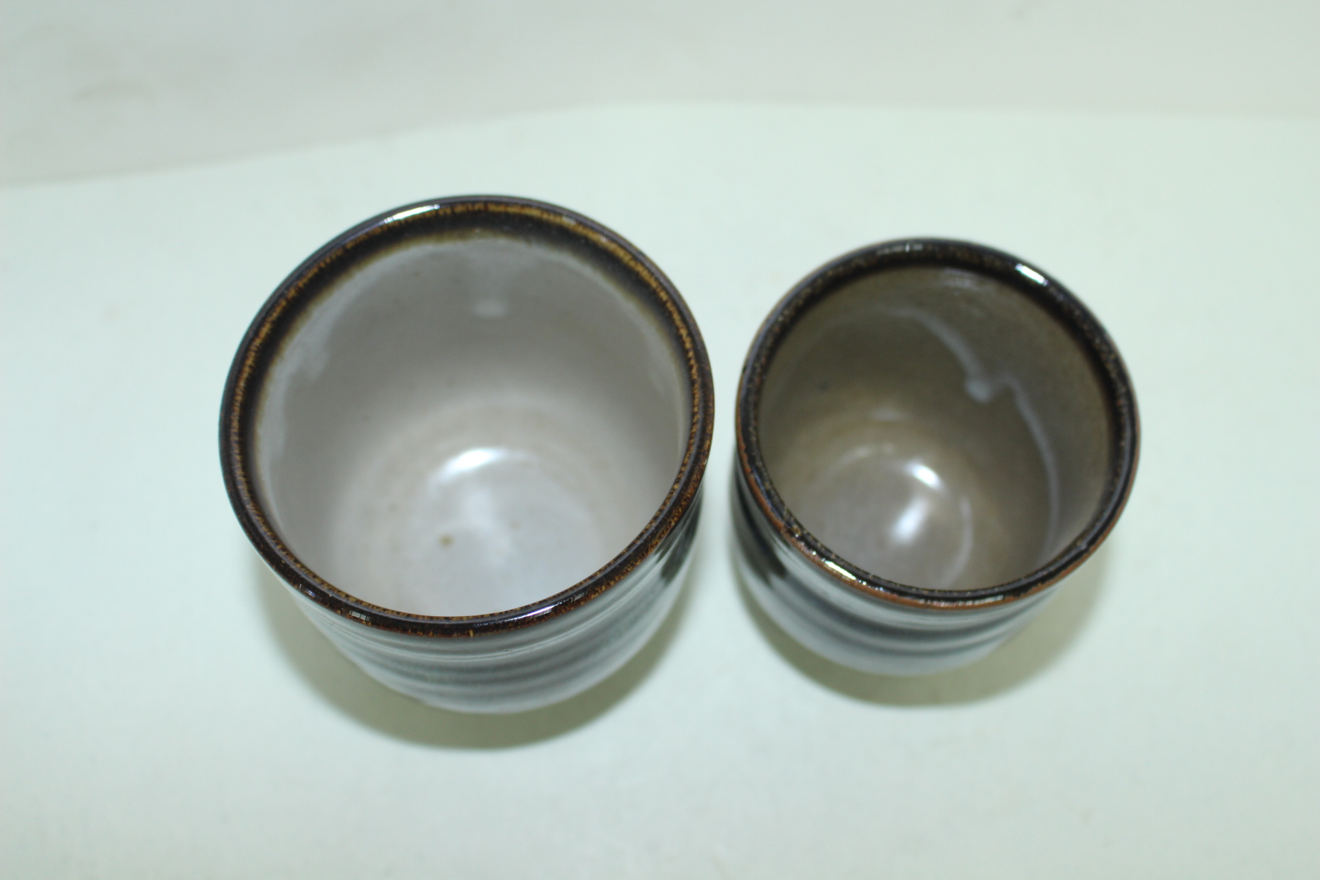 흑유청자 덴모꾸 부부잔셋트