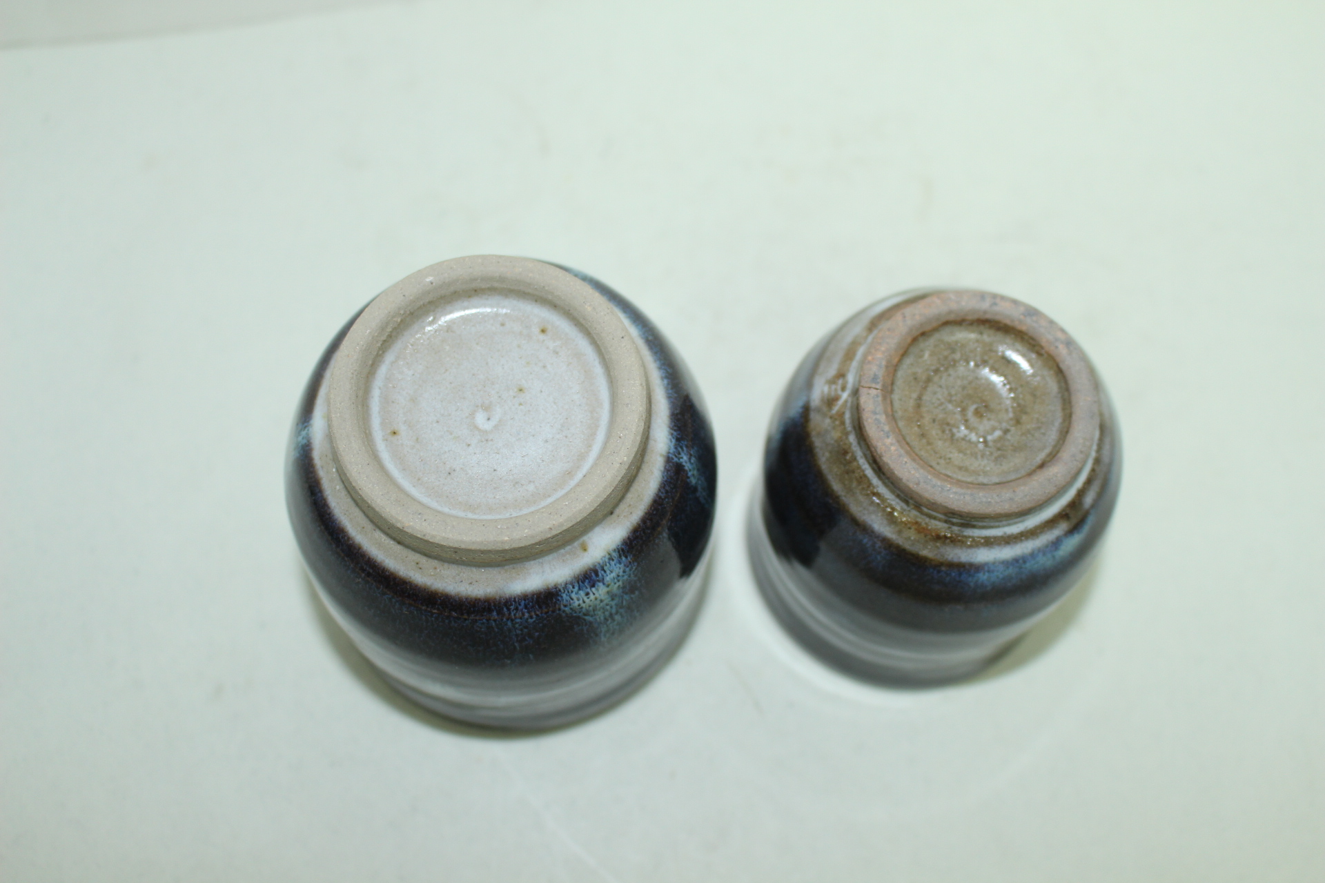 흑유청자 덴모꾸 부부잔셋트