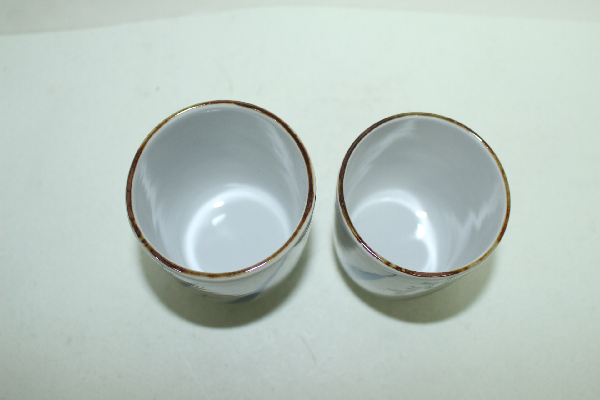 구다니 청화백자진사화문 부부잔셋트