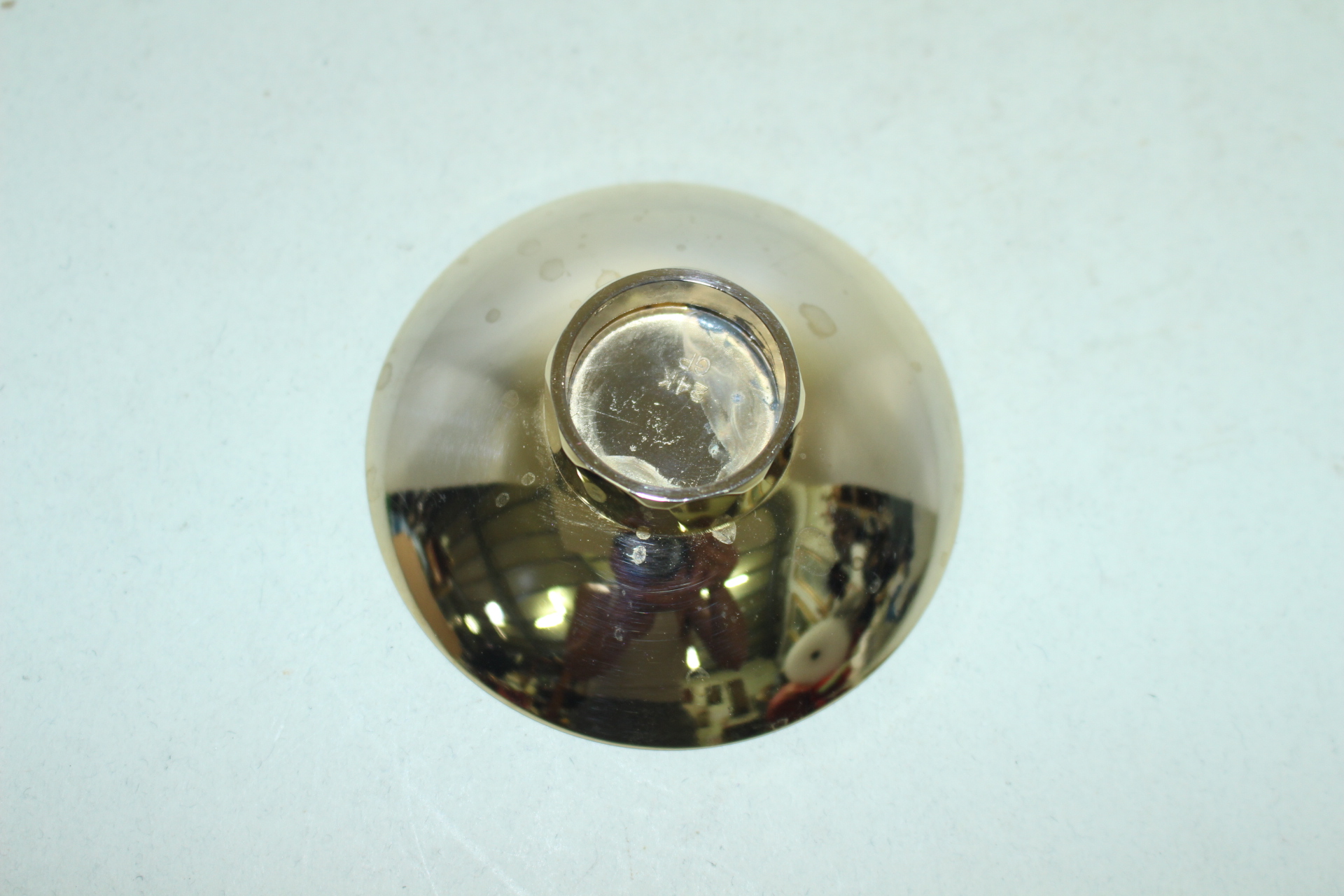 청동에 24K 금도금된 잔