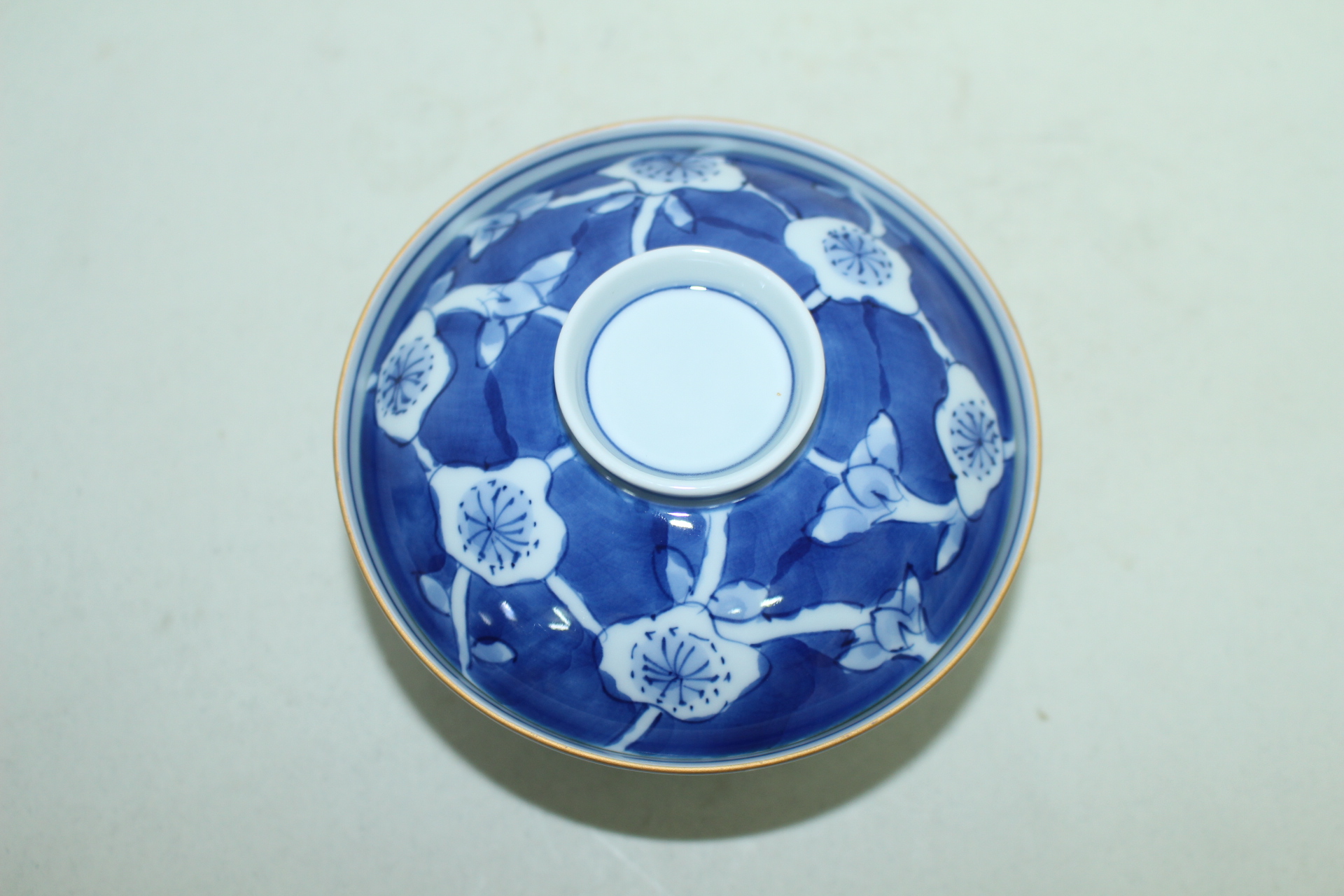 이마리 청화백자화문 개완