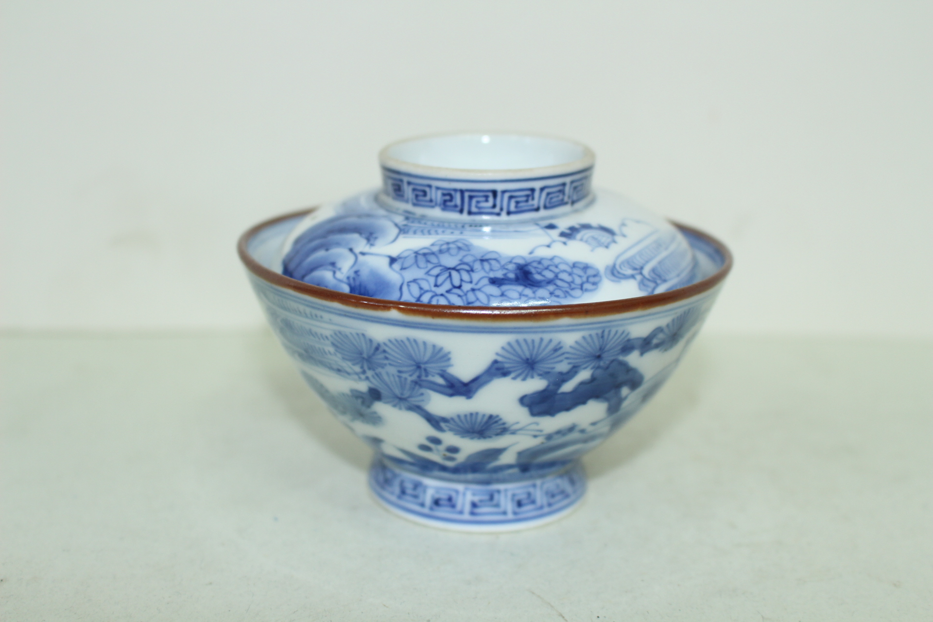 연대가좋은 고이마리 청화백자화문 개완