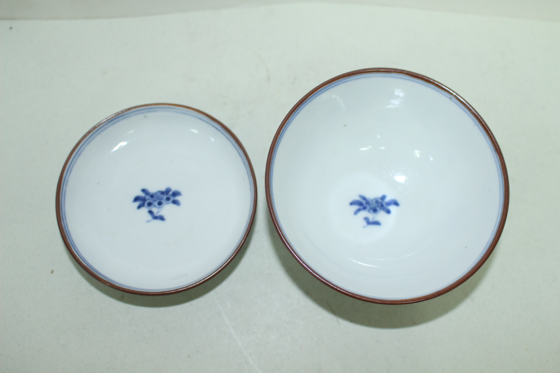 연대가좋은 고이마리 청화백자화문 개완